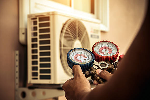 Professional Air Conditioning Service technician working in Shannon, AL